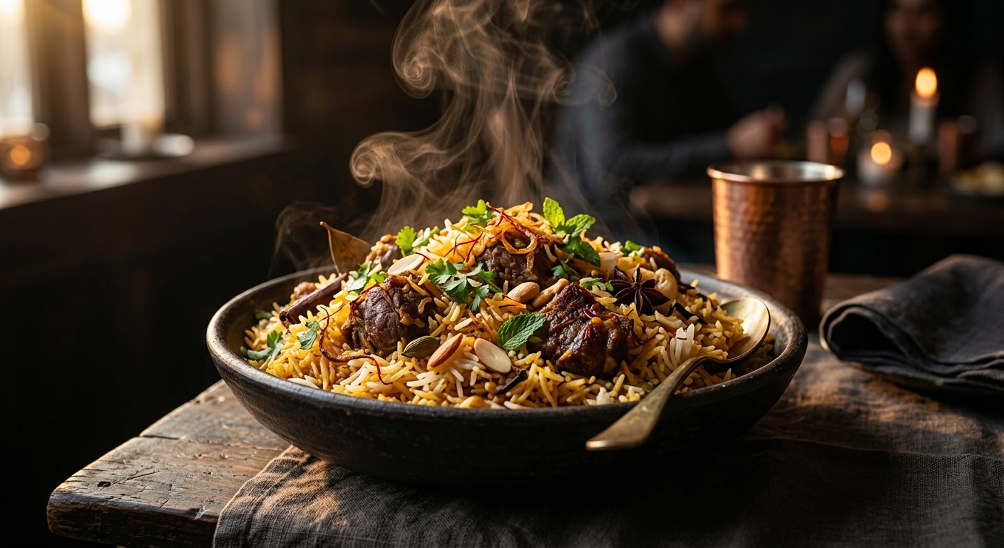 Goat Dum Biryani