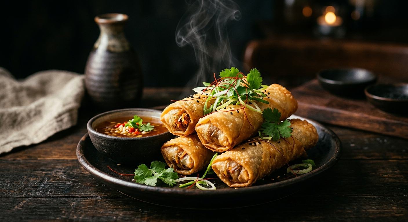 Veg Cocktail Spring Rolls